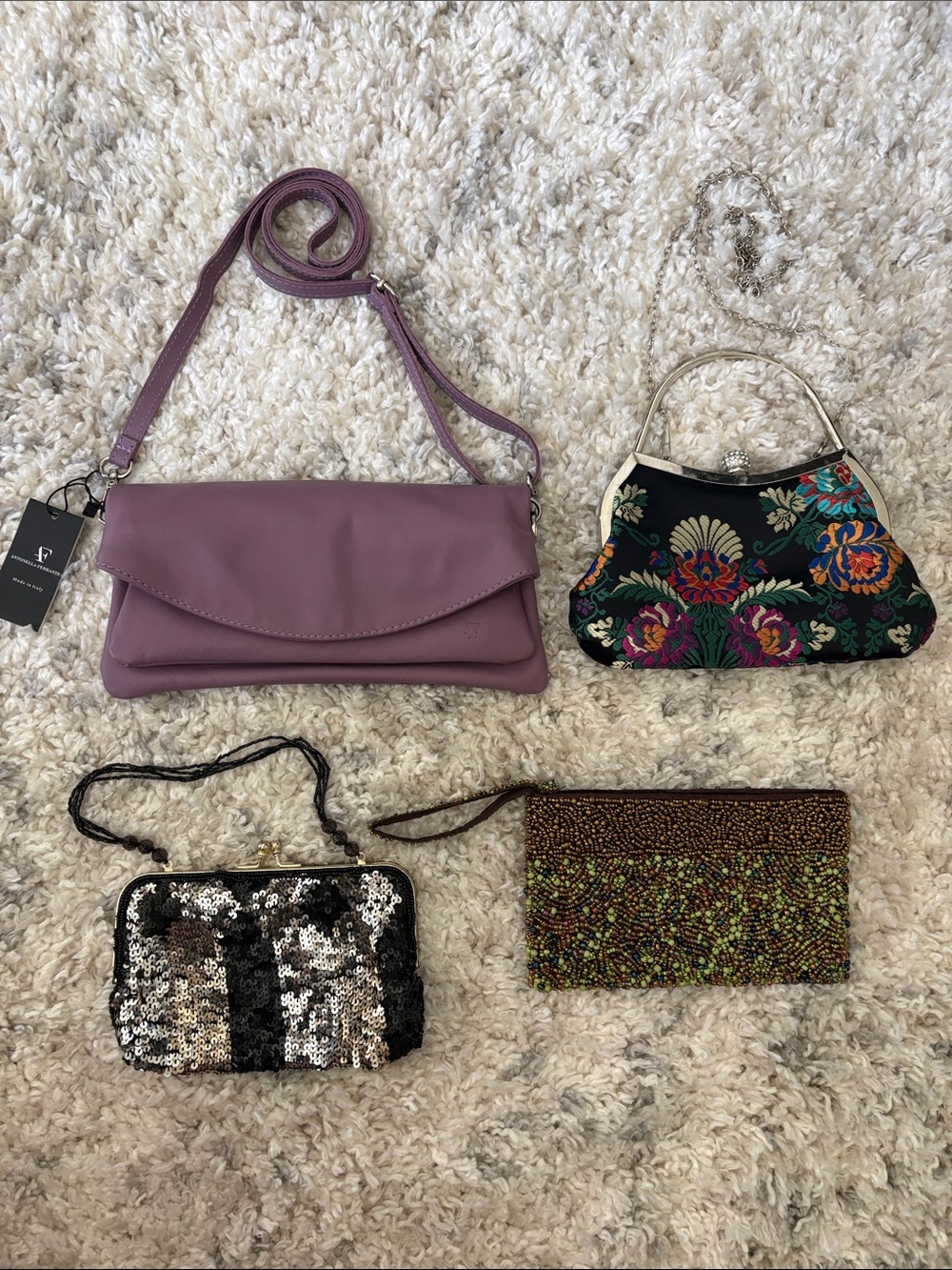 Trendy clutch and crossbody bags